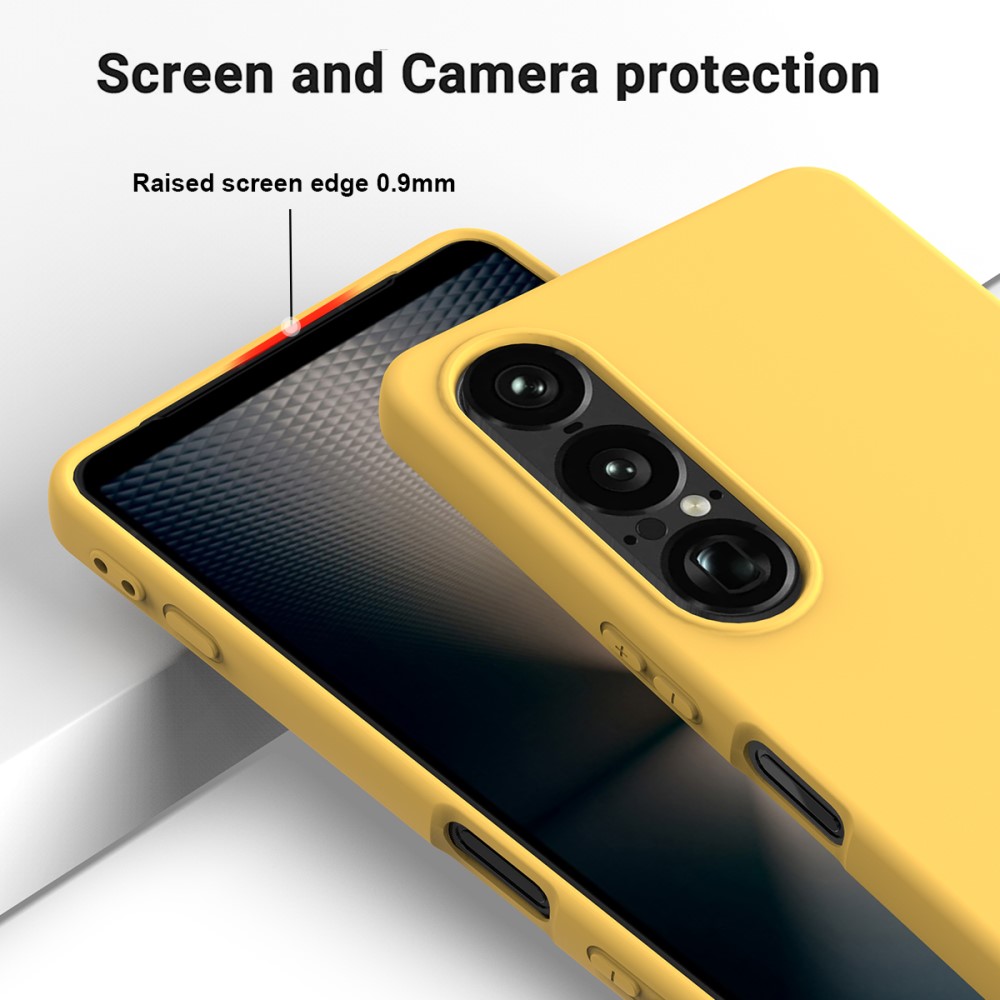  Sony Xperia 1 VII Skal Liquid Silikon Gul