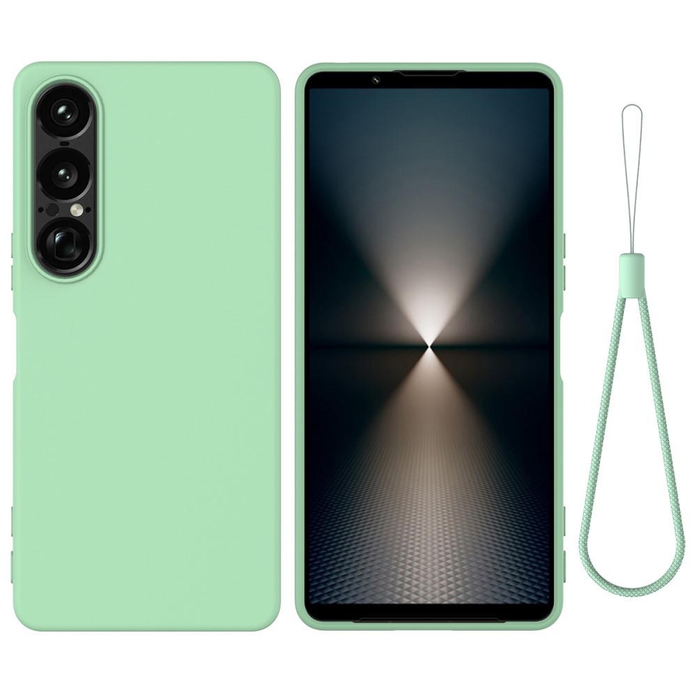  Sony Xperia 1 VII Skal Liquid Silikon Grön