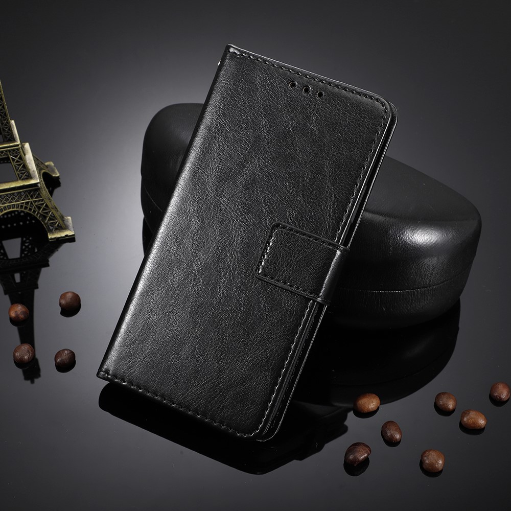  Sony Xperia 1 VII Fodral Crazy Horse Läder Svart