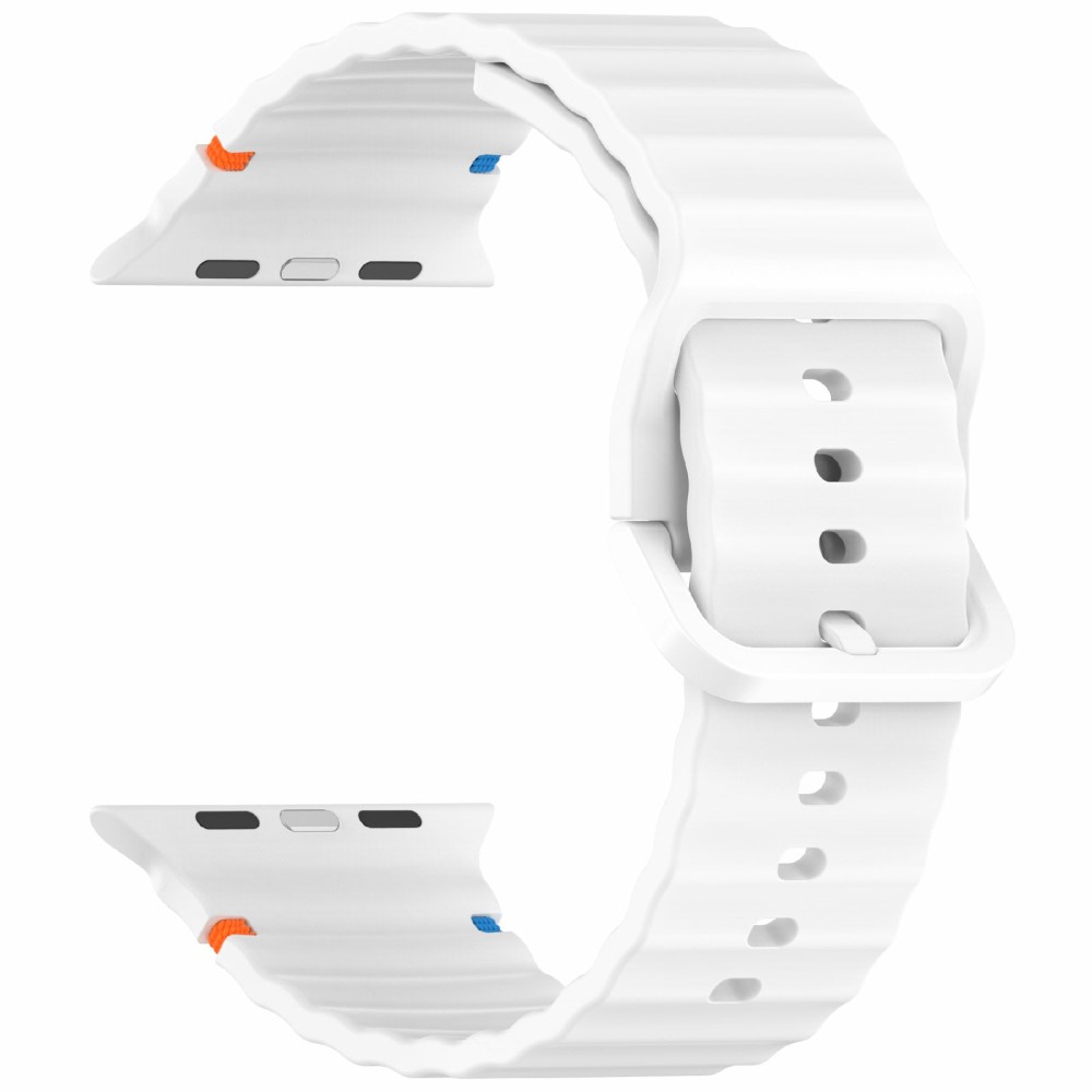  Apple Watch 42/44/45/46/49 mm Armband Silikon Wave Vit