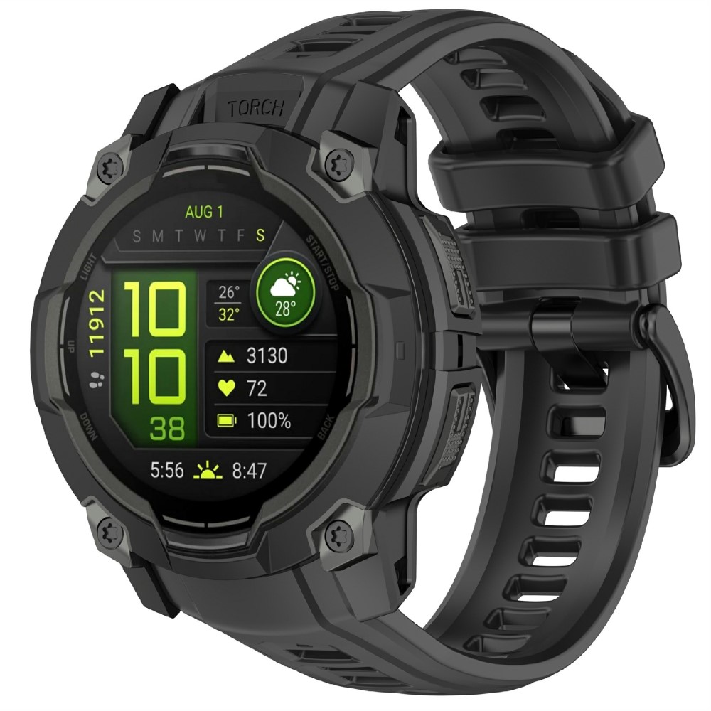  Garmin Instinct 3 45 mm Klockarmband Silikon Svart
