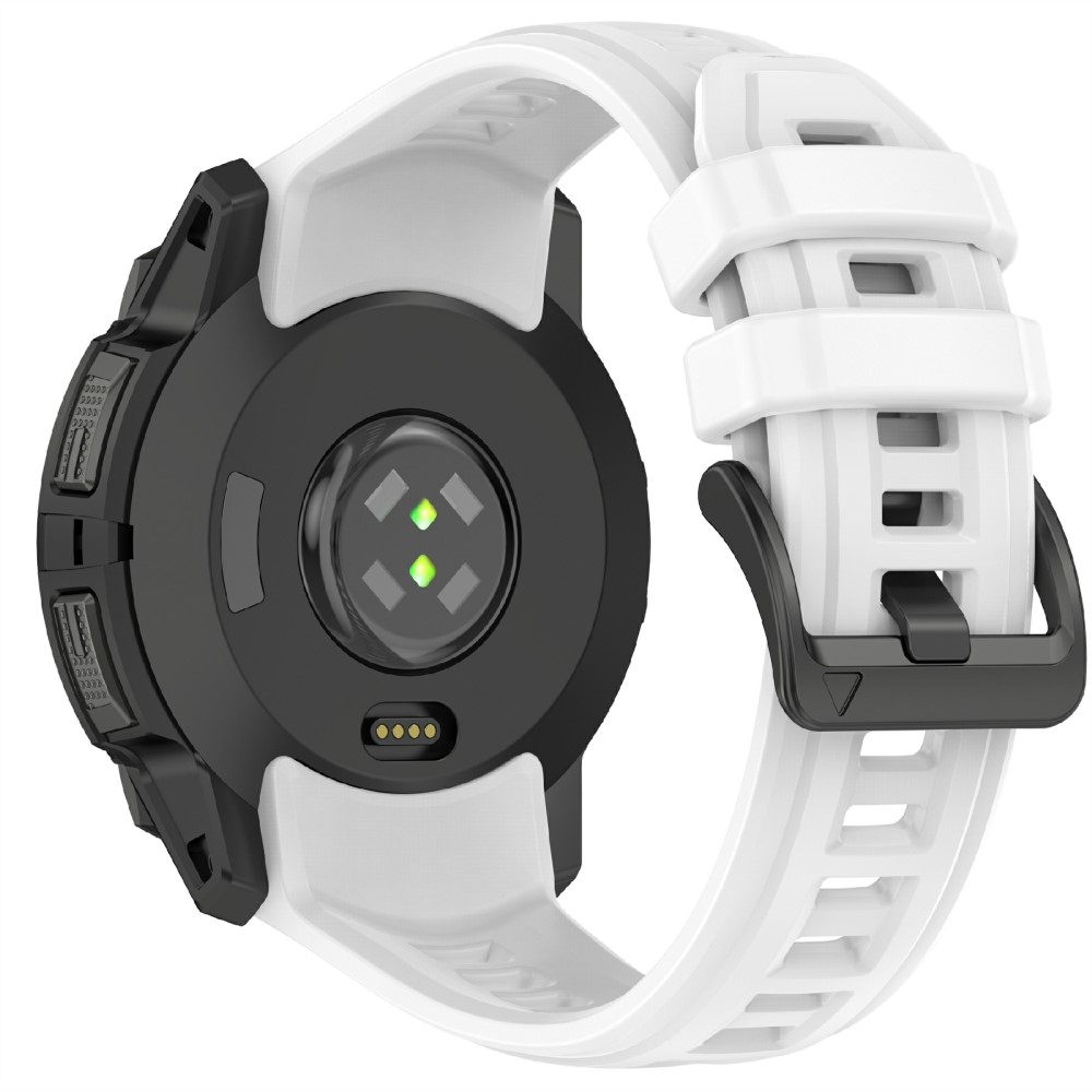  Garmin Instinct 3 45 mm Klockarmband Silikon Vit