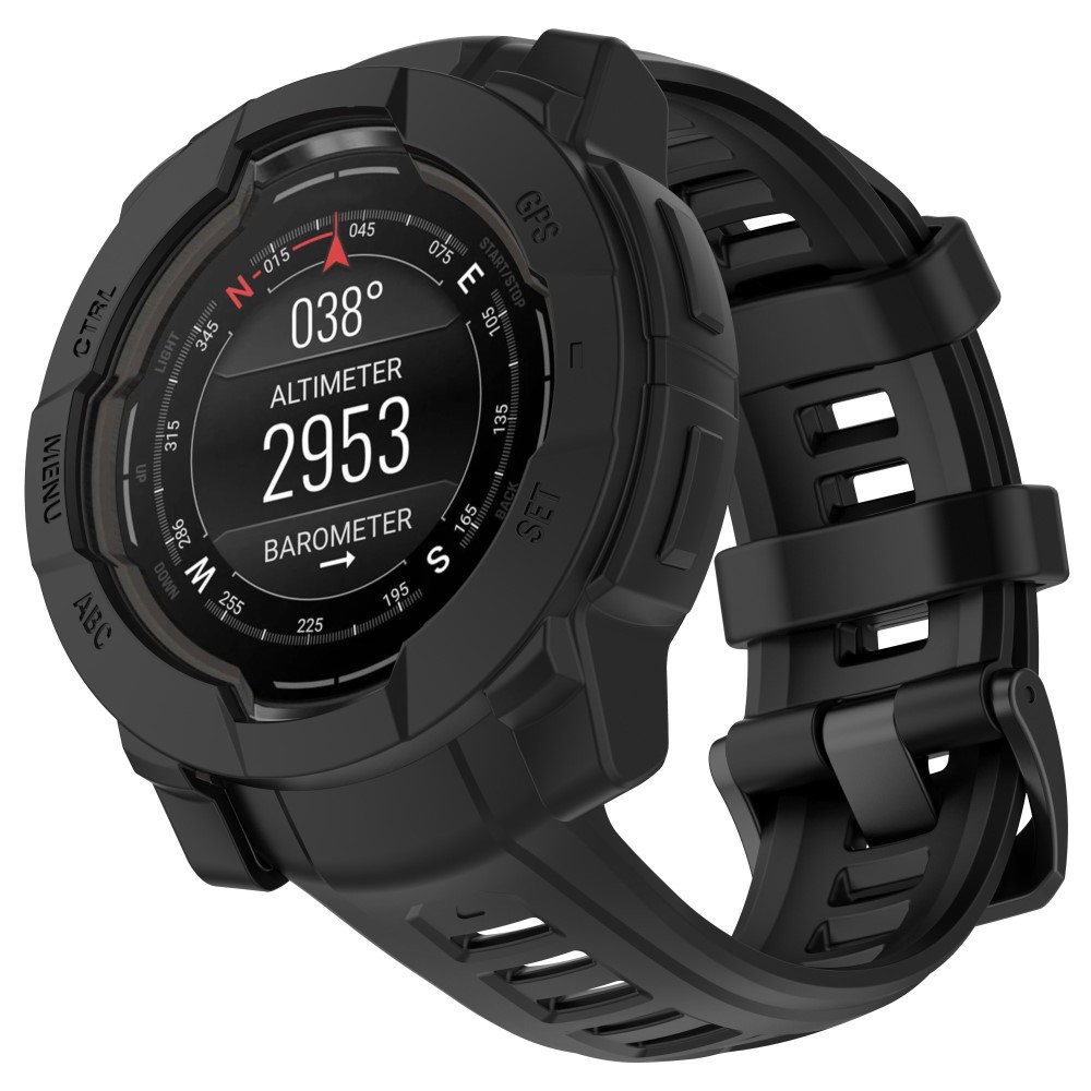  Garmin Instinct 3 45 mm Skal Silikon Shockproof Svart