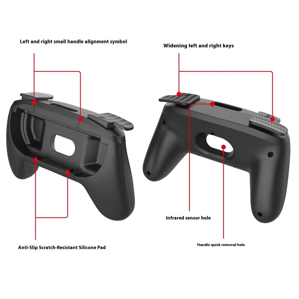 PGTECH PGTECH 2 st Nintendo Switch 2 Joy-Con Grip Svart