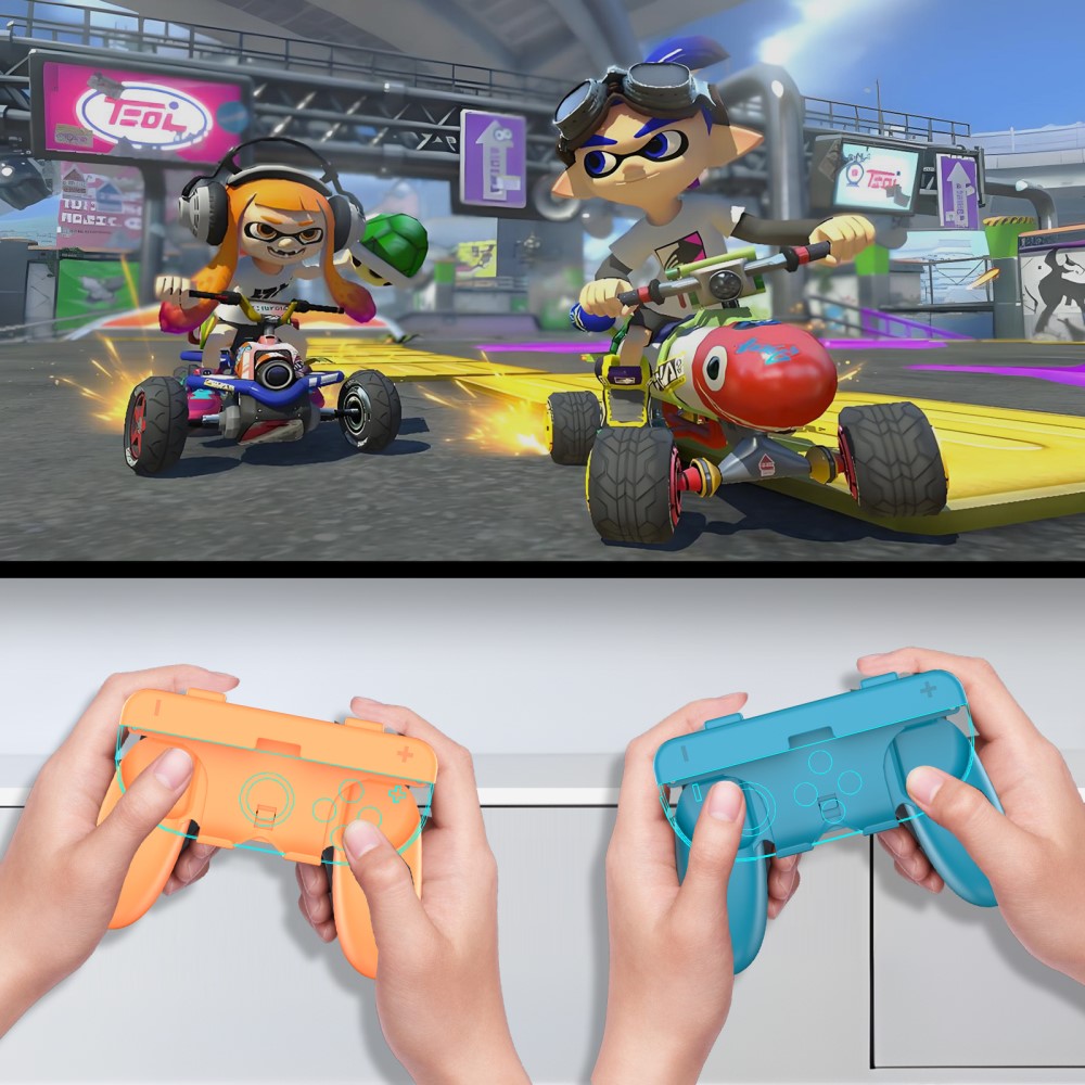 JYS JYS 2 st Nintendo Switch 2 Joy-Con Grip Blå / Röd