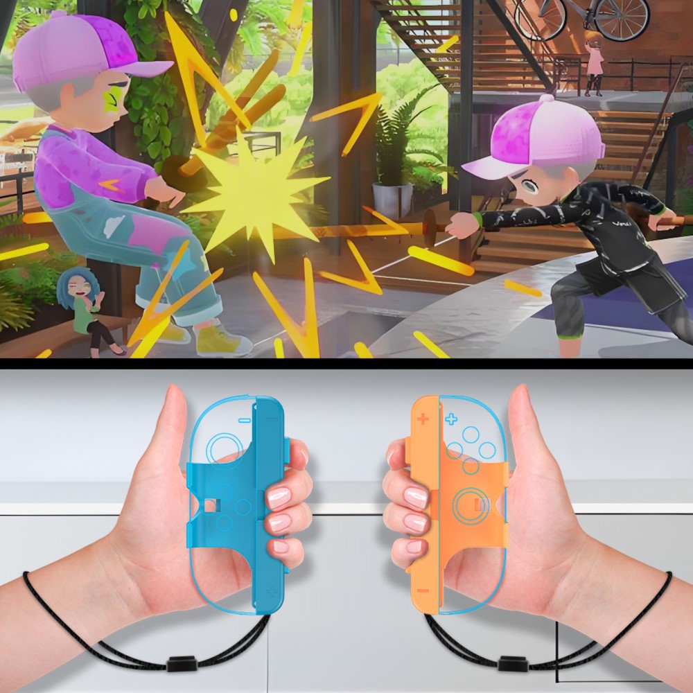 JYS JYS 2 st Nintendo Switch 2 Joy-Con Strap/Extender Blå / Röd