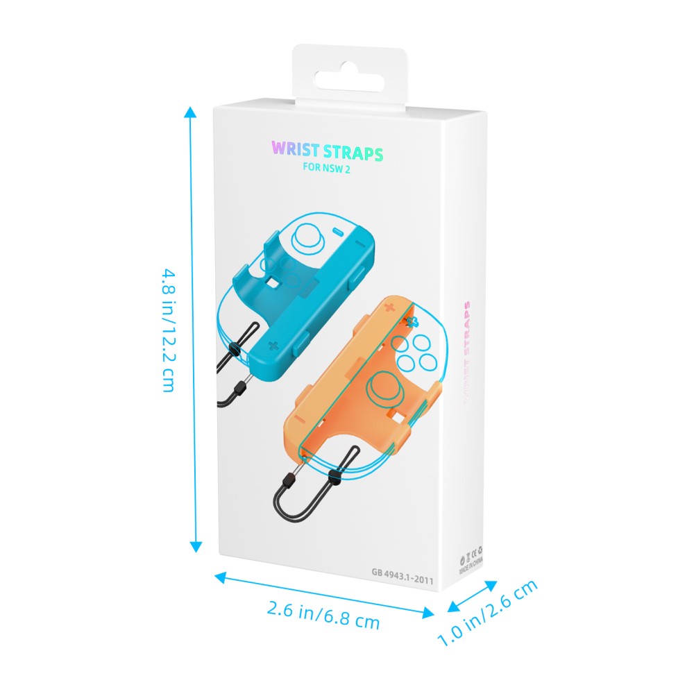 JYS JYS 2 st Nintendo Switch 2 Joy-Con Strap/Extender Blå / Röd