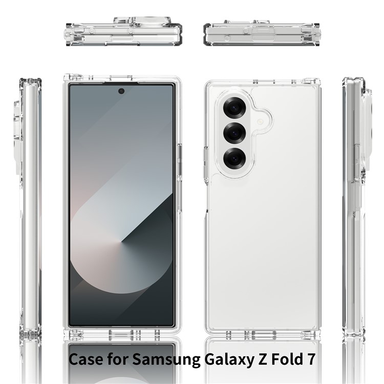 Samsung Galaxy Z Fold 7 Skal TPU / Akryl Transparent