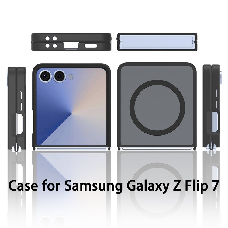  Samsung Galaxy Z Flip 7 Skal MagSafe Skin Touch Lila