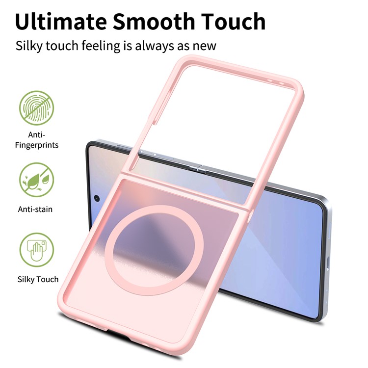  Samsung Galaxy Z Flip 7 Skal MagSafe Skin Touch Rosa