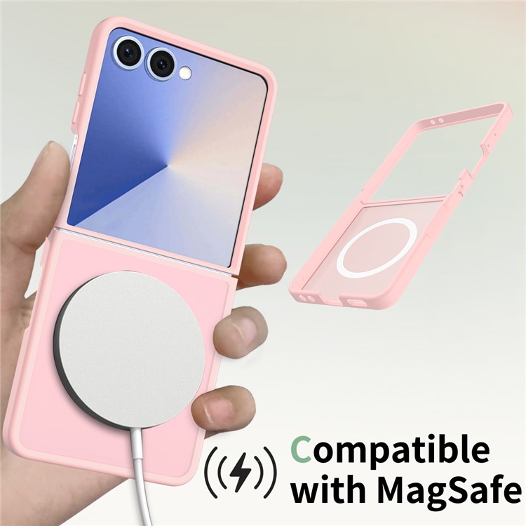  Samsung Galaxy Z Flip 7 Skal MagSafe Skin Touch Rosa