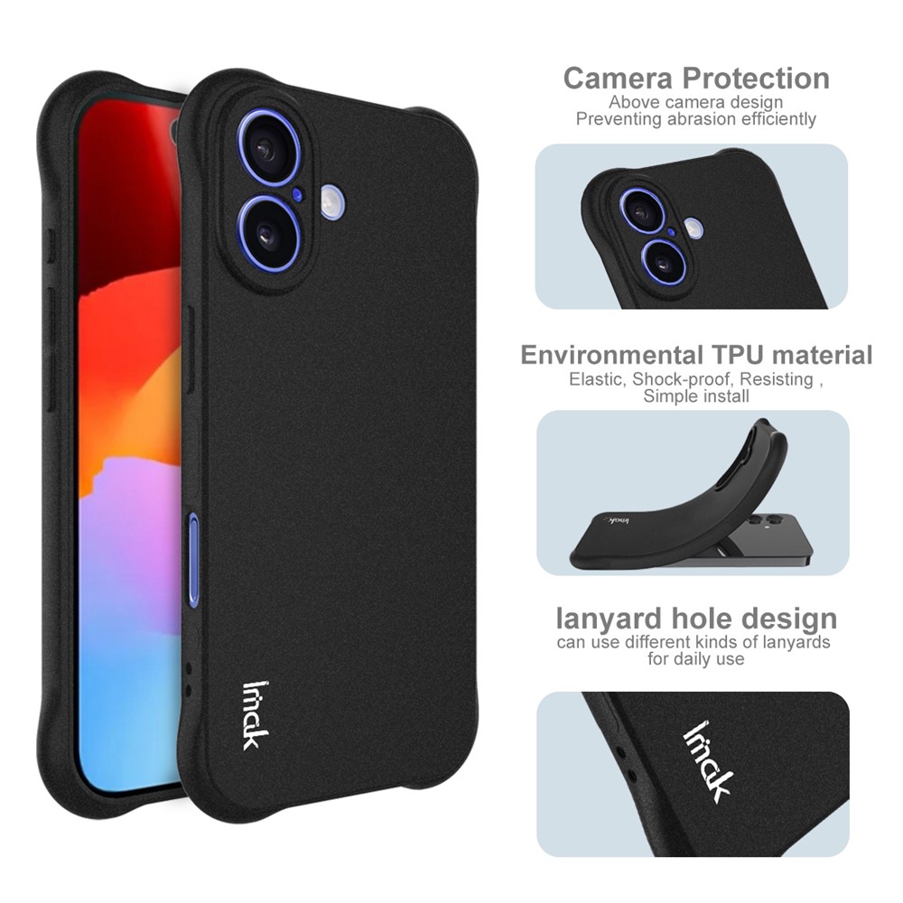 IMAK IMAK iPhone 17 Skal TPU Shockproof Airbag Svart