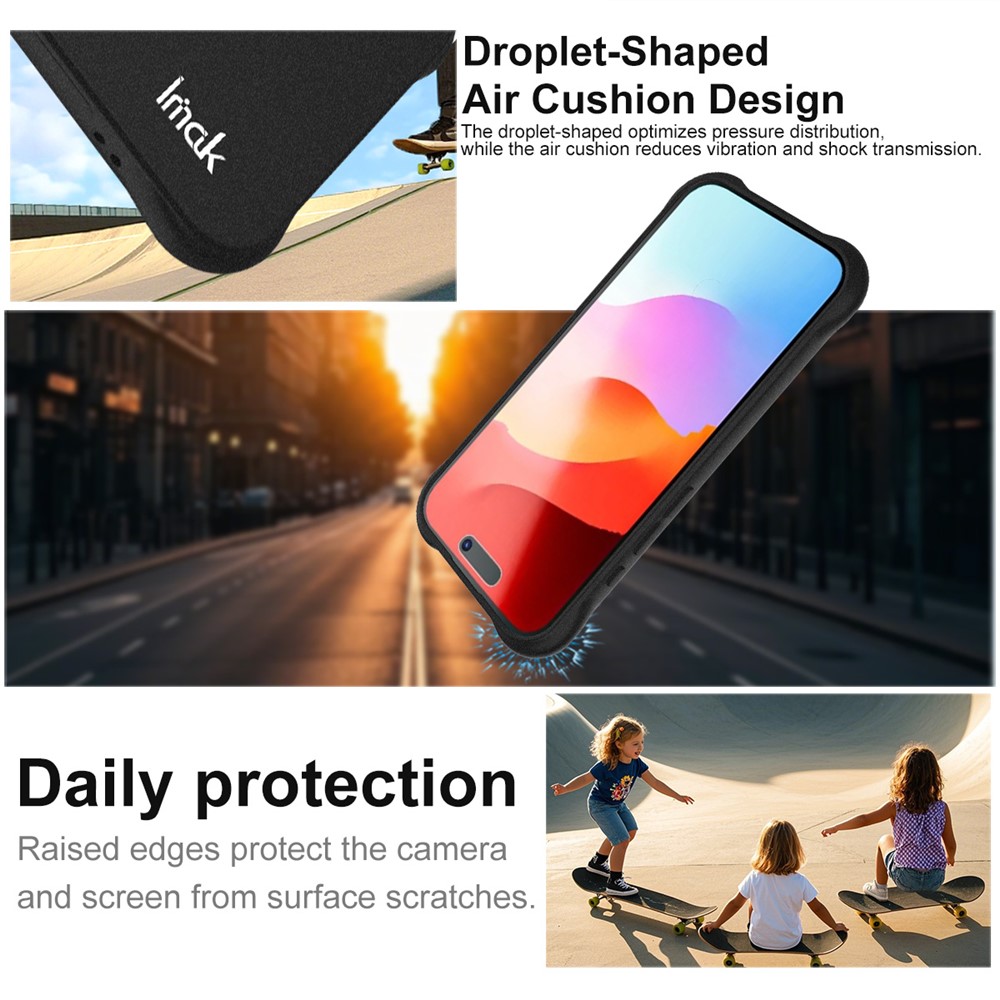 IMAK IMAK iPhone 17 Skal TPU Shockproof Airbag Svart