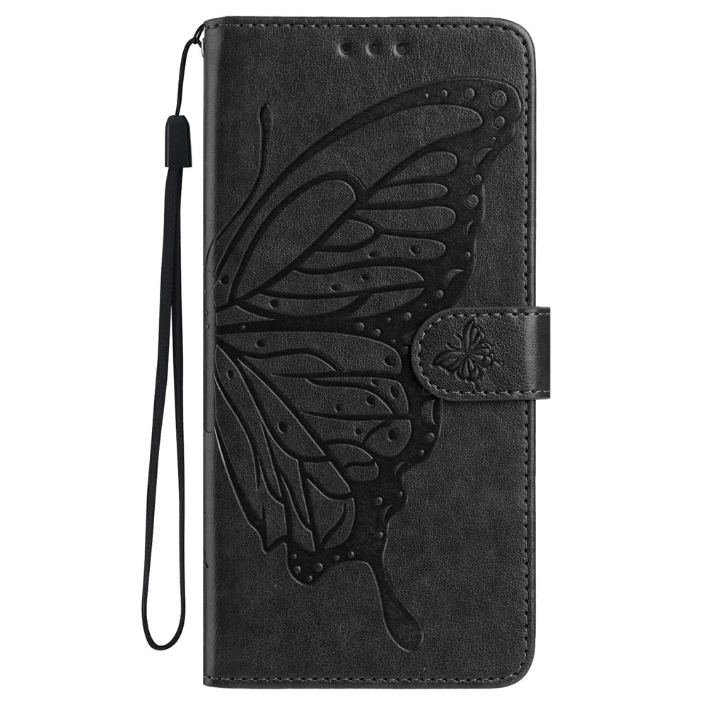  iPhone 17 Fodral Med Fjäril Tryck Svart