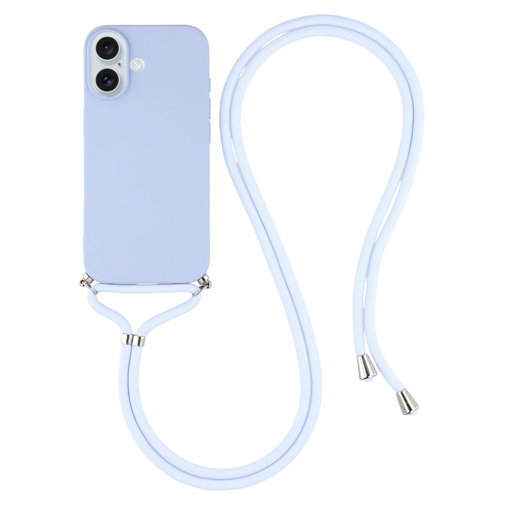  iPhone 17 Skal TPU Med Mobilsnöre Lila