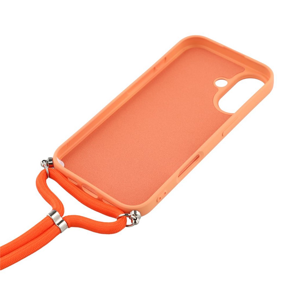  iPhone 17 Skal TPU Med Mobilsnöre Orange