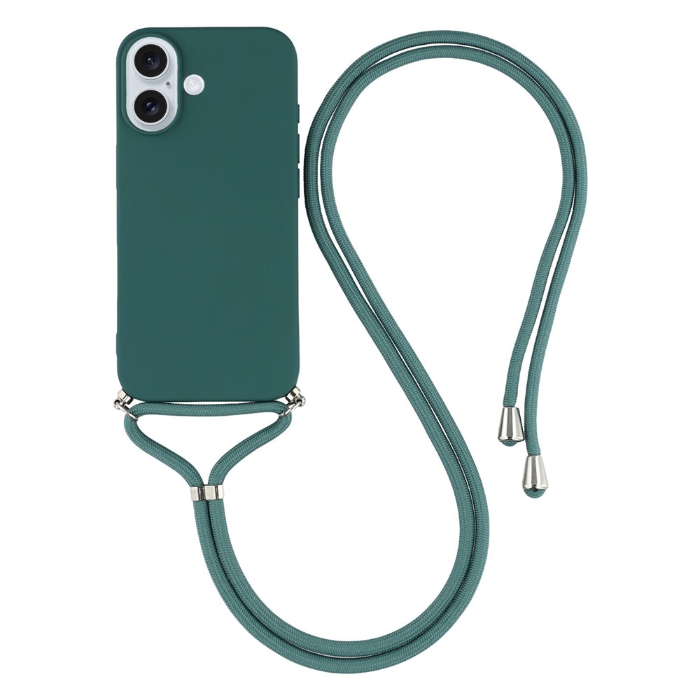  iPhone 17 Skal TPU Med Mobilsnöre Grön