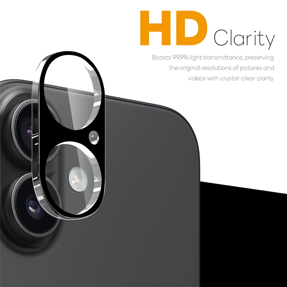 NORTHJO NORTHJO iPhone 17 2-PACK Linsskydd Härdat Glas Svart