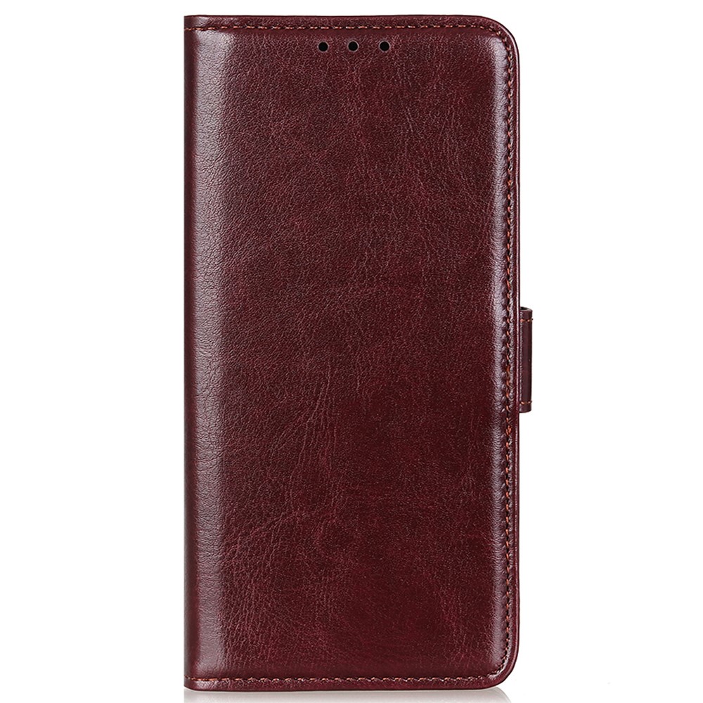  Google Pixel 10/10 Pro / 9/9 Pro Fodral Crazy Horse Läder Brun