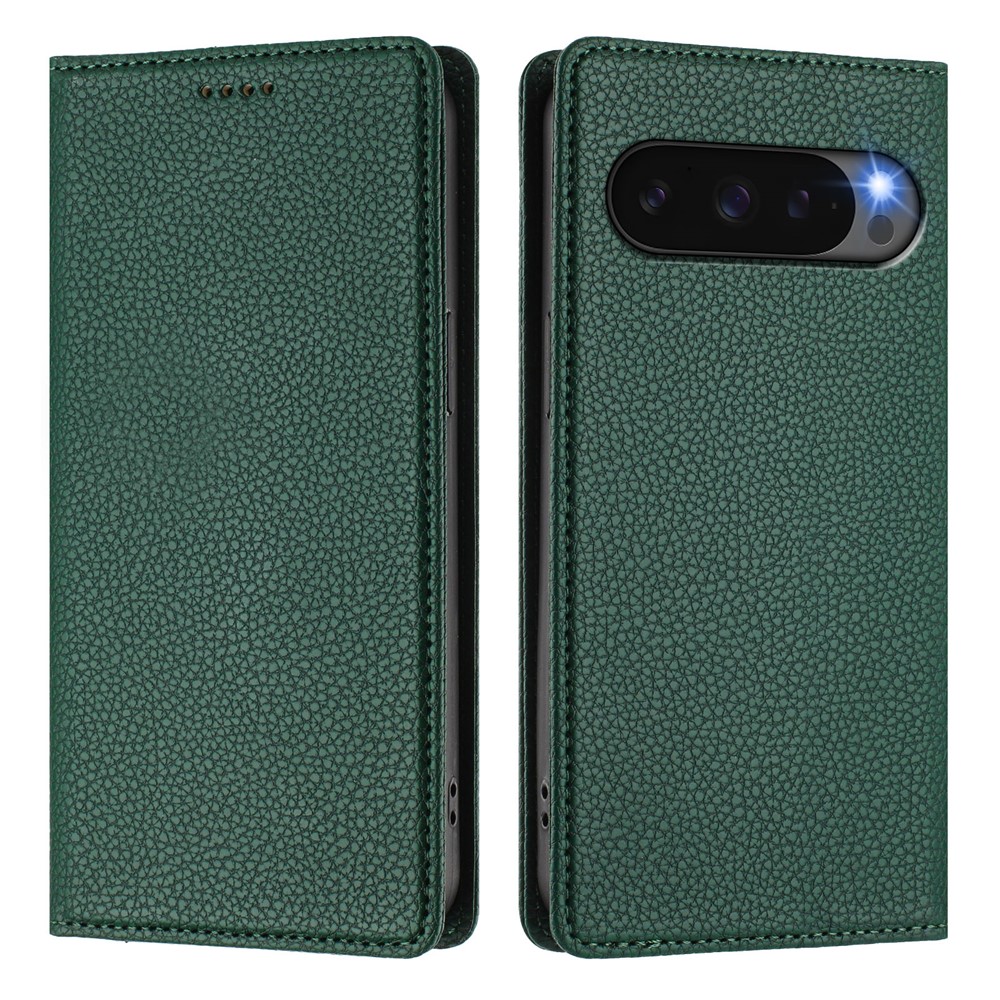 Google Pixel 10/10 Pro / 9/9 Pro Fodral RFID Litchi Läder