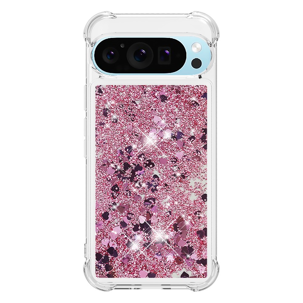  Google Pixel 10 / 10 Pro Skal Glitter Quicksand Roséguld