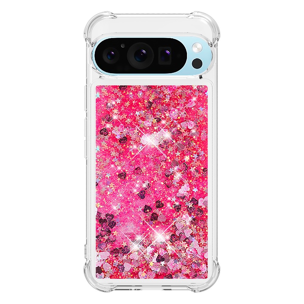  Google Pixel 10 / 10 Pro Skal Glitter Quicksand Rosa
