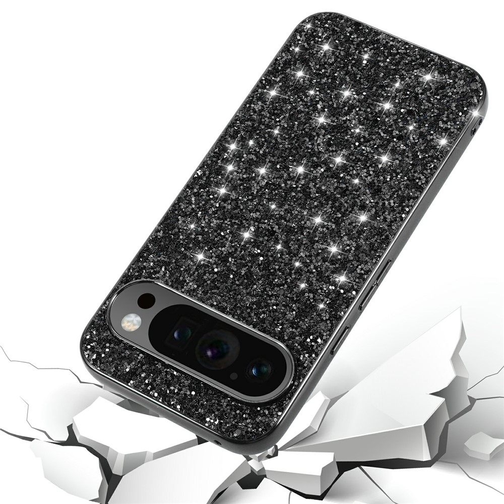  Google Pixel 10 / 10 Pro Skal Glitter Hybrid Silver
