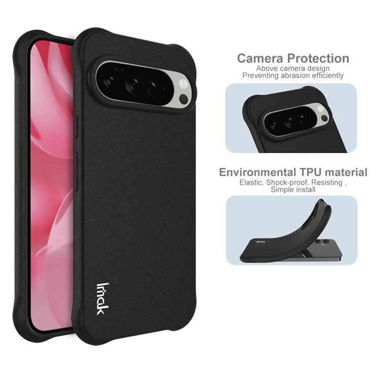 IMAK IMAK Google Pixel 10 / 10 Pro Skal TPU Shockproof Svart