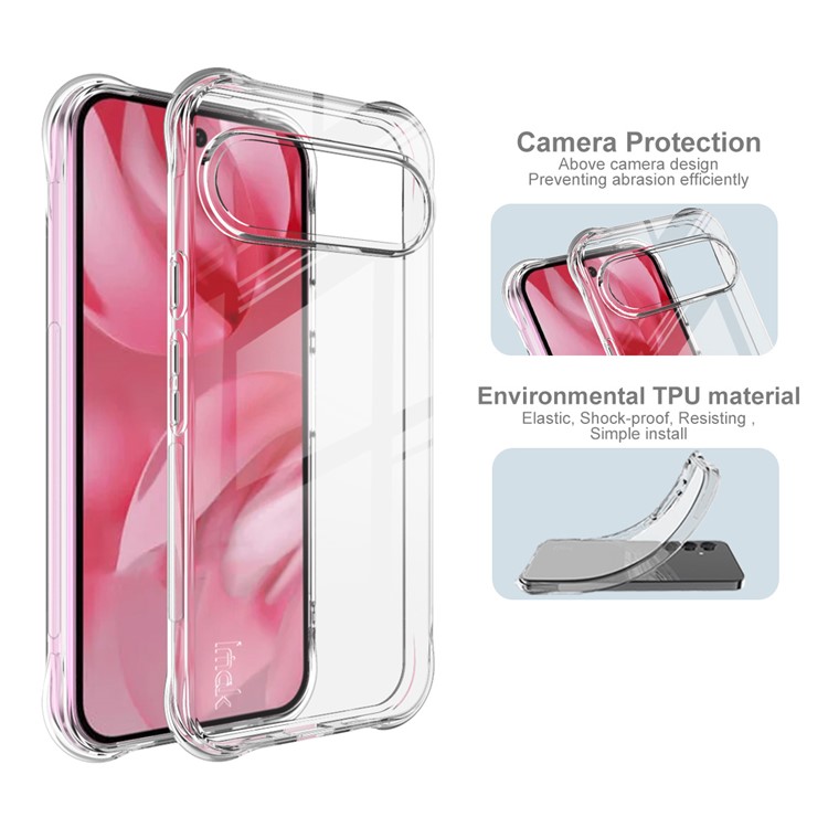 IMAK IMAK Google Pixel 10 / 10 Pro Skal TPU Shockproof Transparent