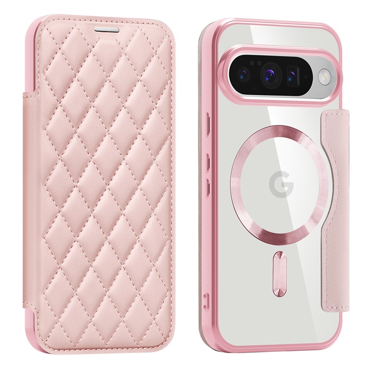  Google Pixel 10 / 10 Pro Fodral MagSafe Rhombus Rosa