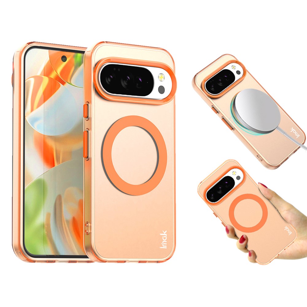 IMAK IMAK Google Pixel 10/10 Pro Skal MagSafe Anti Drop Orange