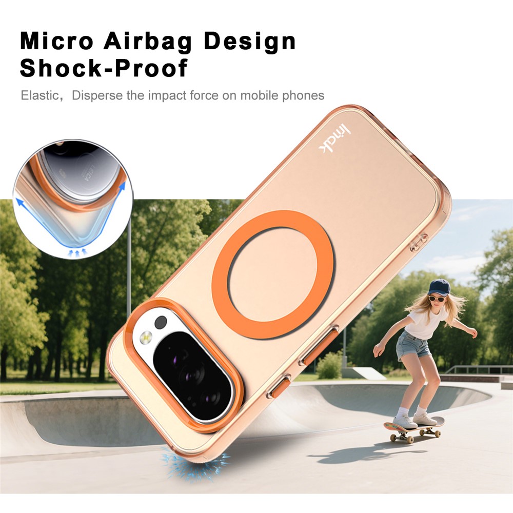 IMAK IMAK Google Pixel 10/10 Pro Skal MagSafe Anti Drop Orange