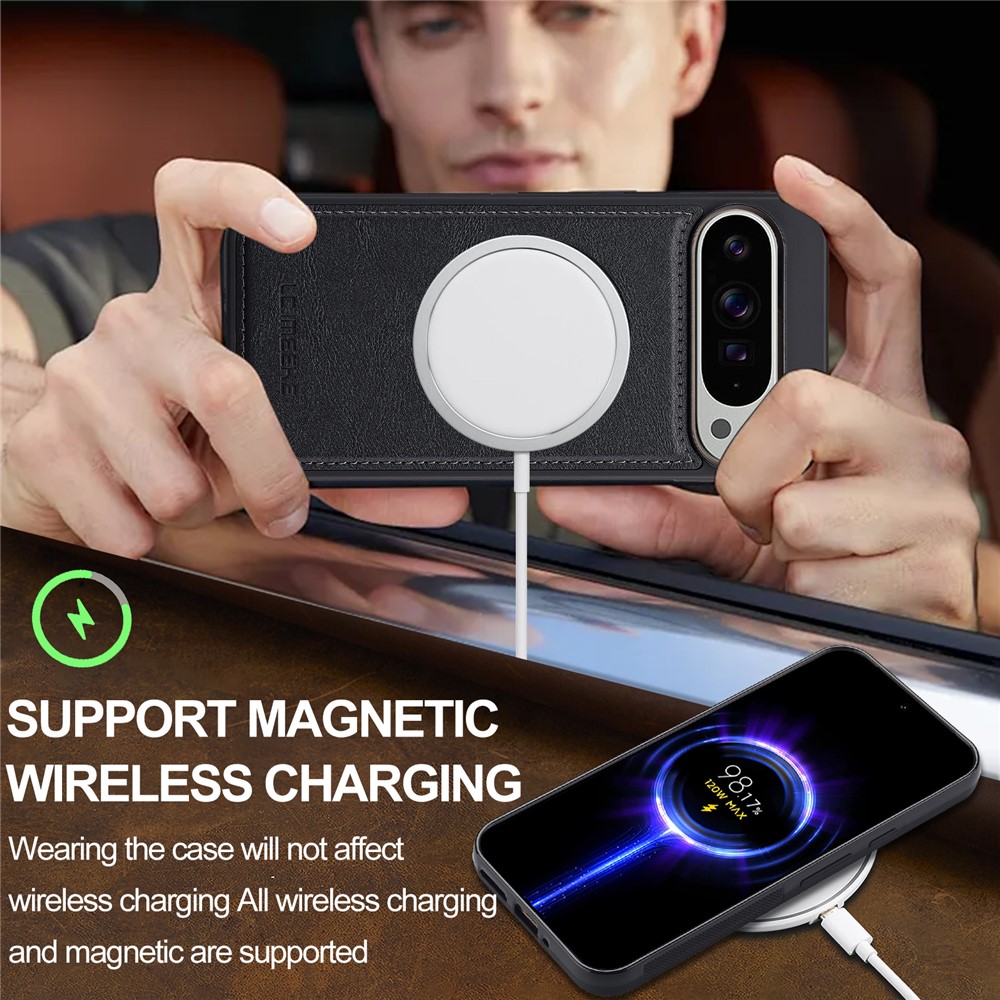 LC.IMEEKE LC.IMEEKE Google Pixel 10/10 Pro / 9/9 Pro Skal MagSafe Läder