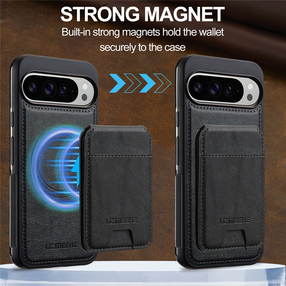 LC.IMEEKE LC.IMEEKE Google Pixel 10/10 Pro/9/9 Pro Skal Magnetiskt Kortfack