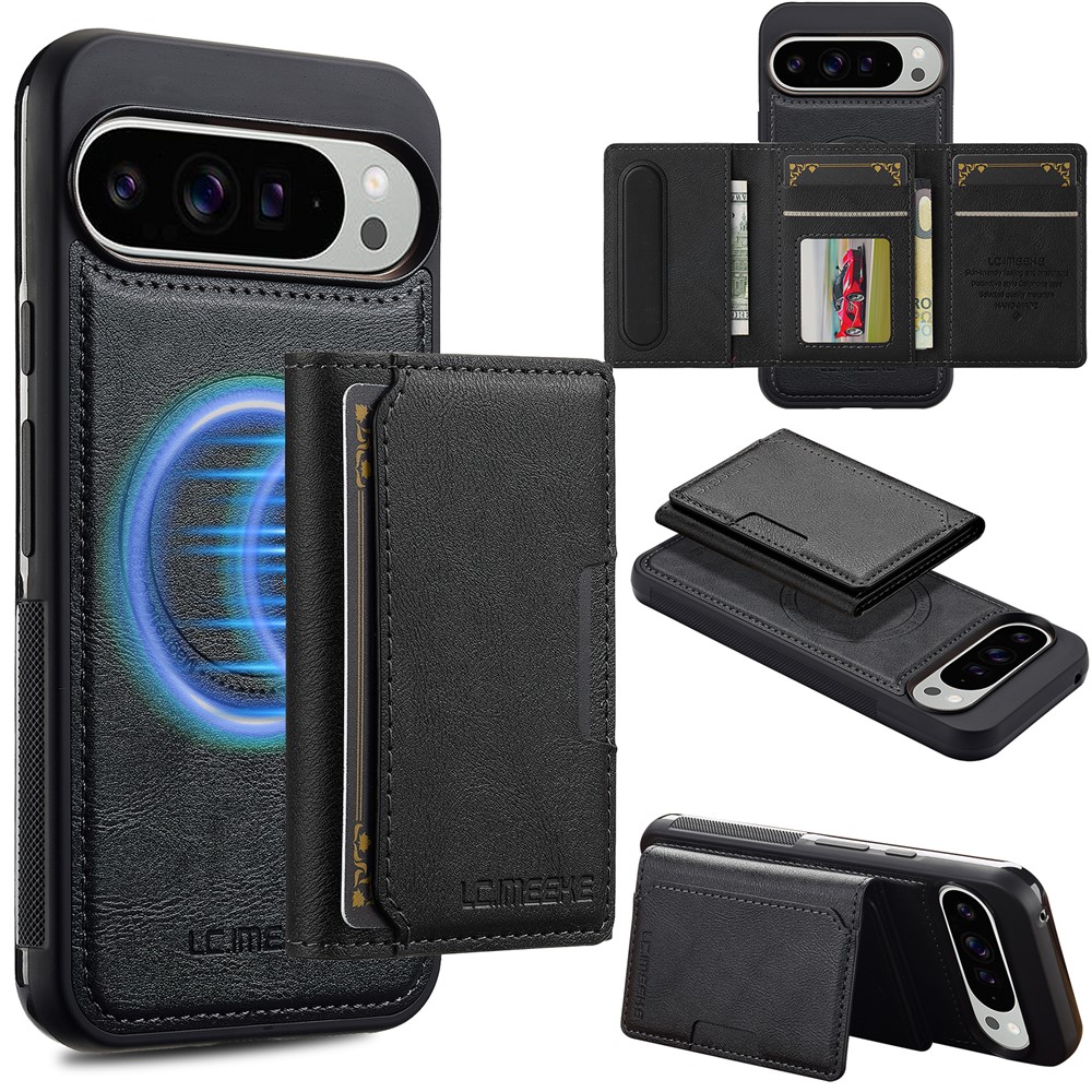 LC.IMEEKE LC.IMEEKE Google Pixel 10/10 Pro/9/9 Pro Skal Avtagbart Kortfack