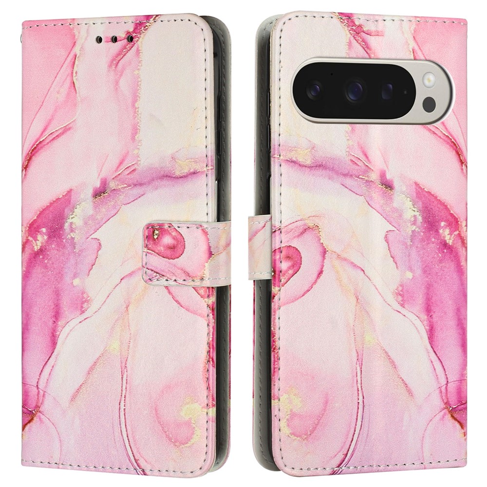  Google Pixel 10 Pro XL / 9 Pro XL Fodral Marmor Roséguld
