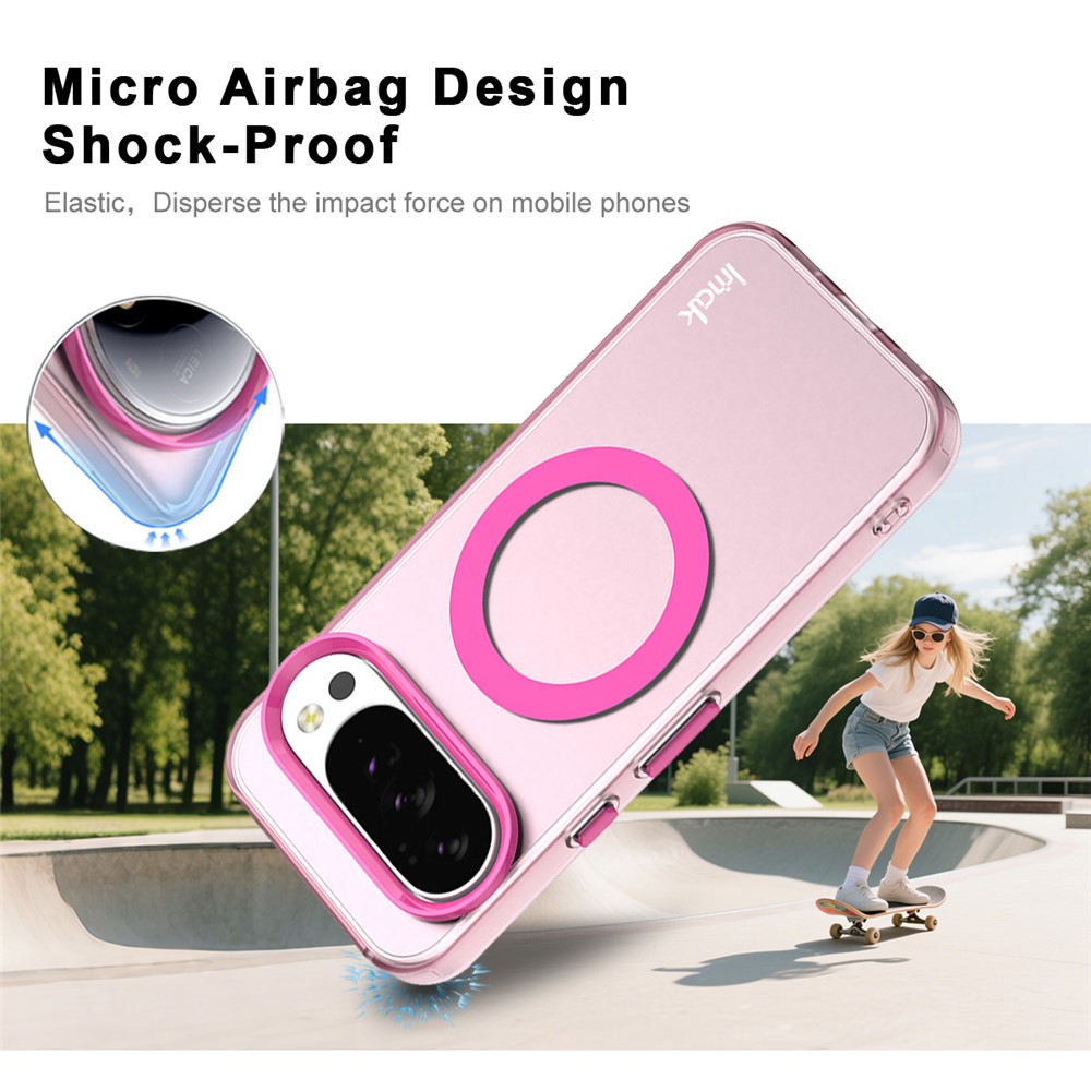 IMAK IMAK Google Pixel 10 Pro XL Skal MagSafe Anti Drop Rosa