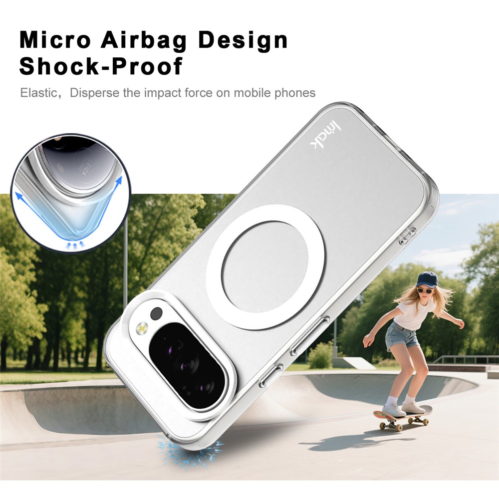IMAK IMAK Google Pixel 10 Pro XL Skal MagSafe Anti Drop Vit