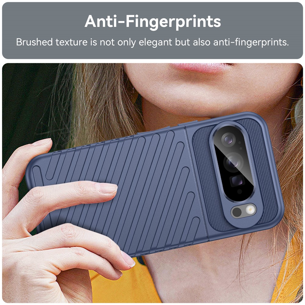  Google Pixel 10 Pro XL Skal Twill Textur Blå