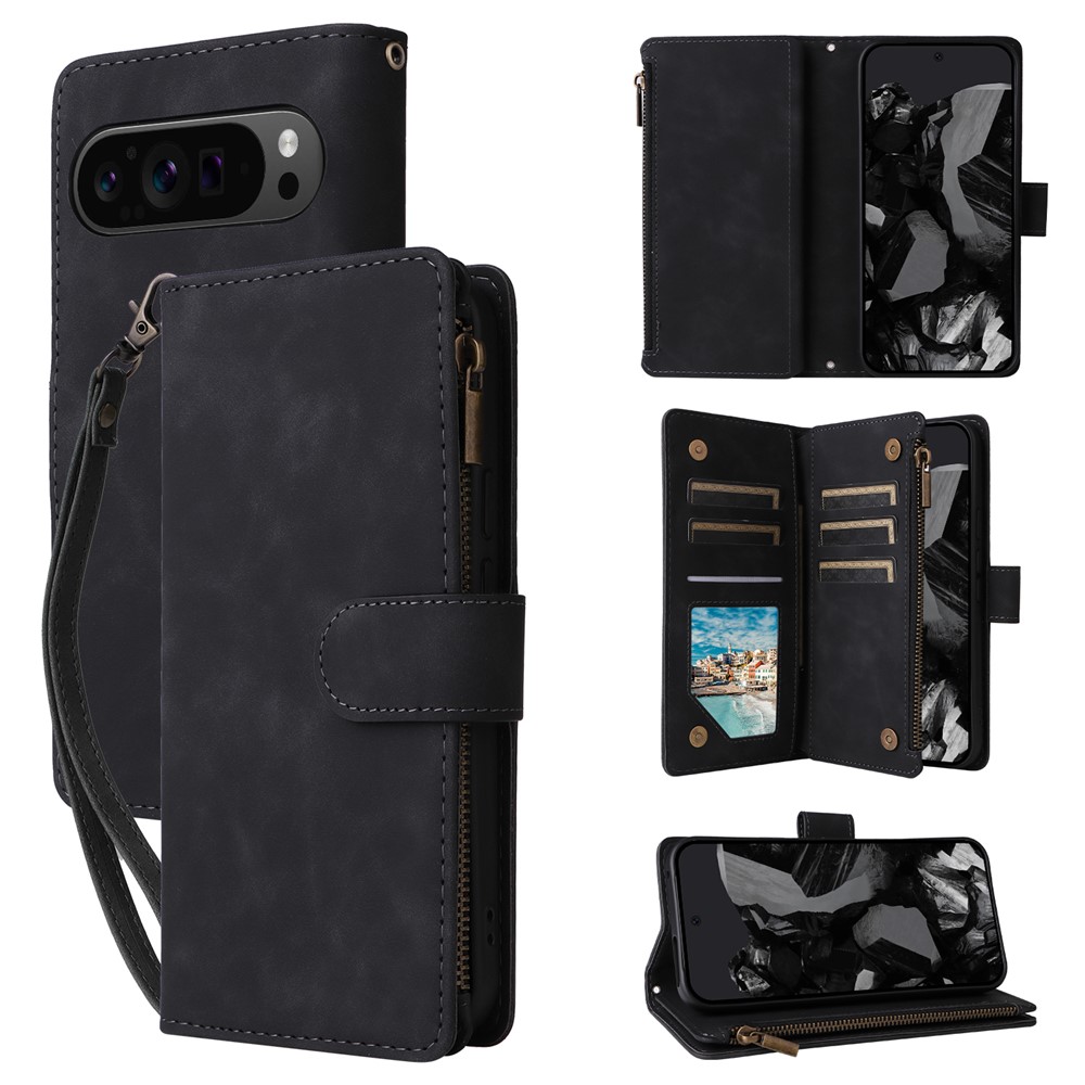  Google Pixel 10 Pro XL/ 9 Pro XL Fodral Multifunktionellt Svart