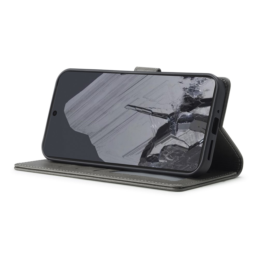 LC.IMEEKE LC.IMEEKE Google Pixel 10 Pro XL Fodral Läder Grå