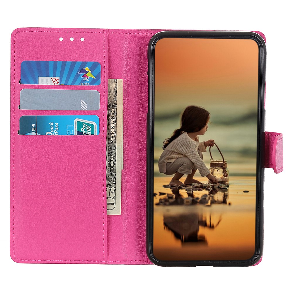  Samsung Galaxy A17 / A26 Fodral Litchi Läder Rosa