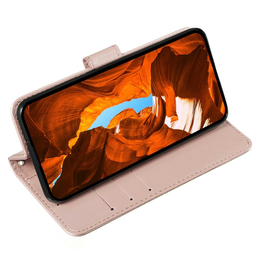  Samsung Galaxy S25 FE Fodral Läder Roséguld