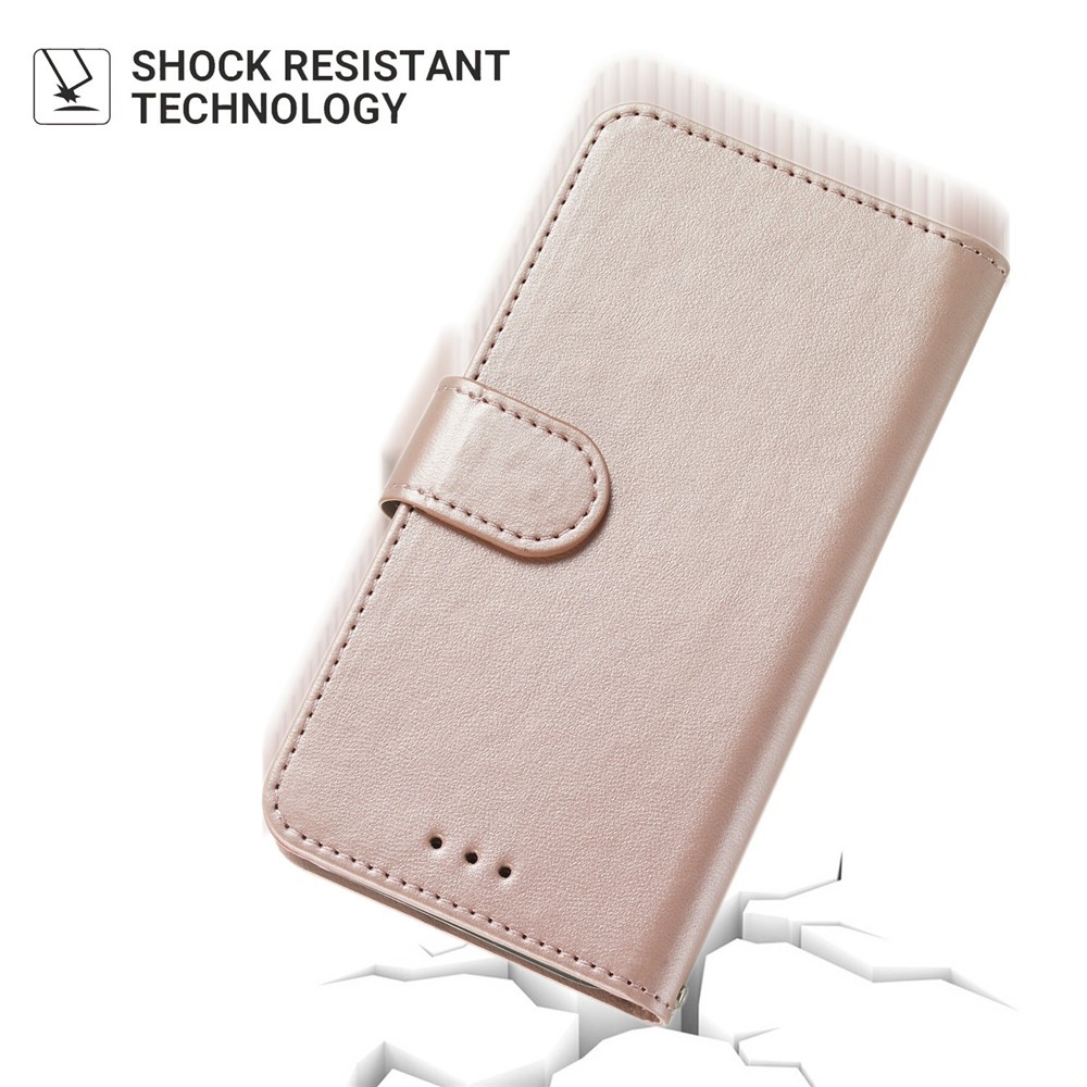  Samsung Galaxy S25 FE Fodral Läder Roséguld