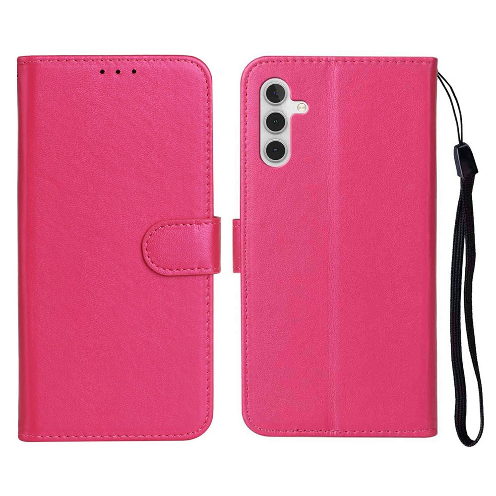  Samsung Galaxy S25 FE Fodral Läder Rosa