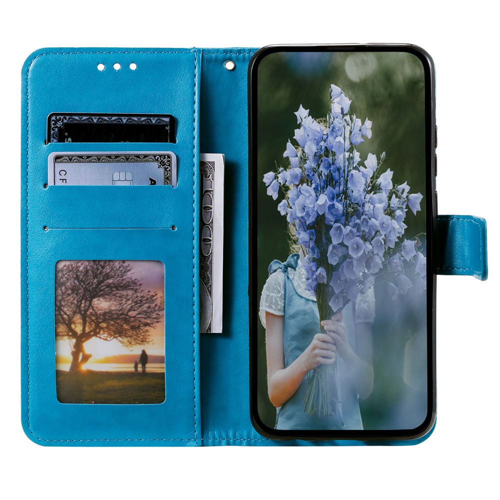  Samsung Galaxy A07 Fodral Mandala Läder Blå
