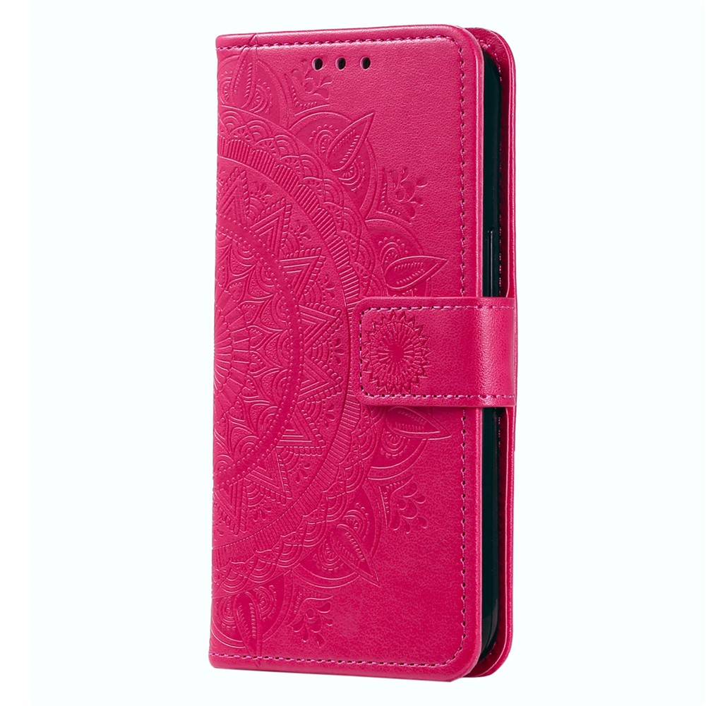  Samsung Galaxy A07 Fodral Mandala Läder Rosa