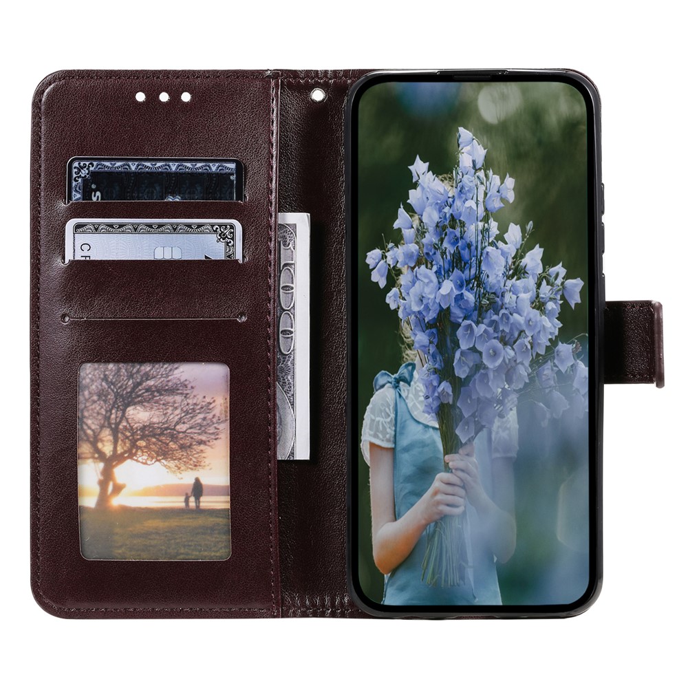  Samsung Galaxy A07 Fodral Mandala Läder Brun