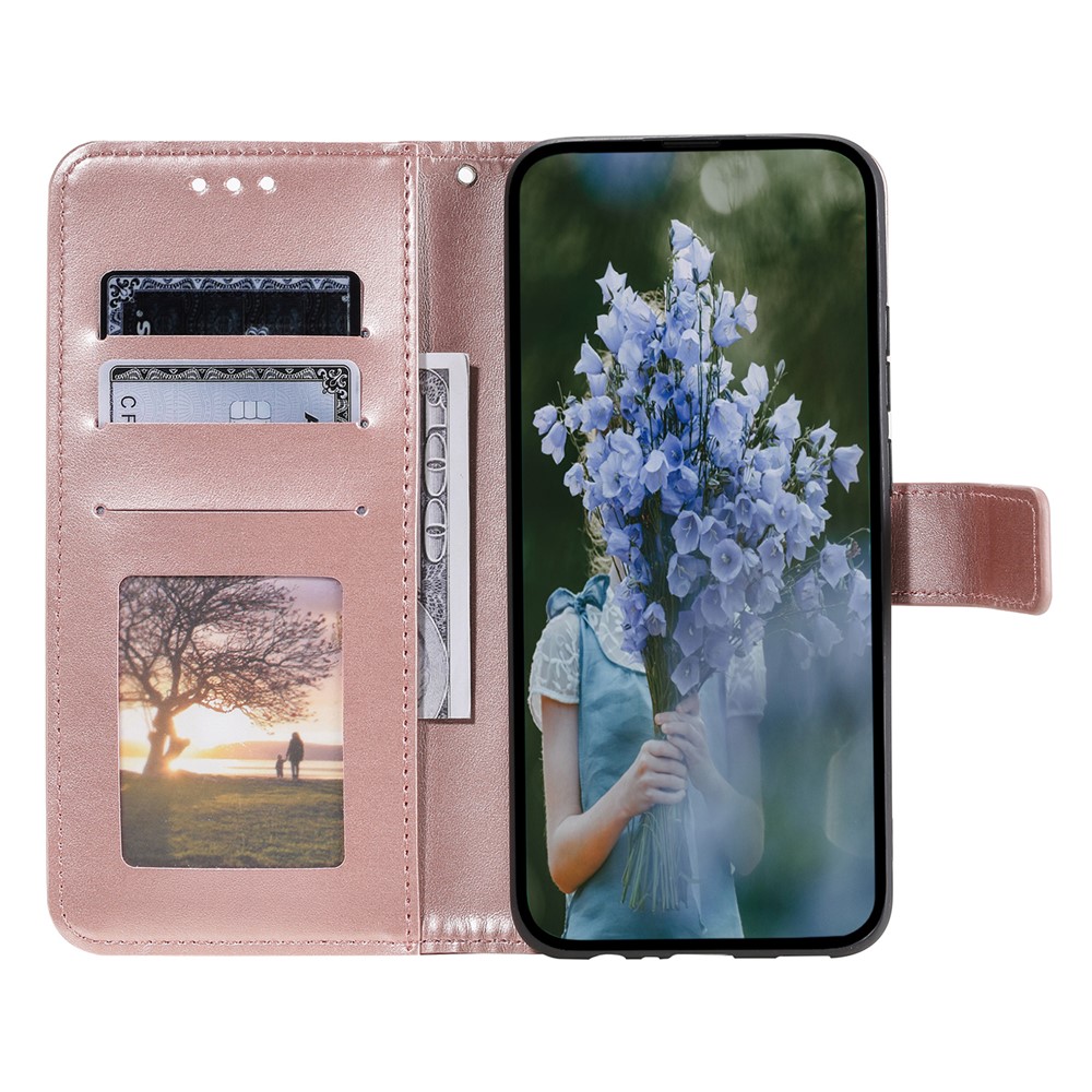  Samsung Galaxy A07 Fodral Mandala Läder Roséguld