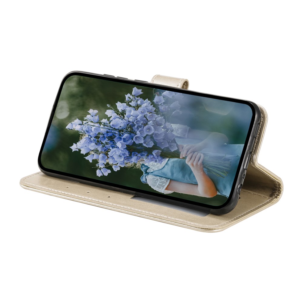  Samsung Galaxy A07 Fodral Mandala Läder Guld